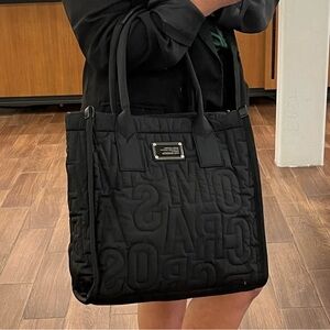 Jumbled Logo Nylon Supply Tote Bag